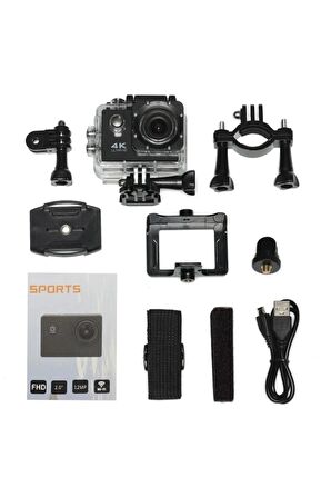 4K Ultra Hd 12Mp Wifi Waterproof 30m Su Geçirmez Aksiyon Kamera