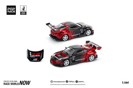 Pop Race 1:64 Pandem GR86 Advan Diecast Model Araba PR640228