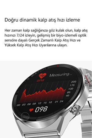 Prepare Smart Watch IPS Gümüş Akıllı Saat