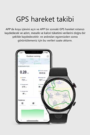 Prepare Smart Watch IPS Siyah Akıllı Saat