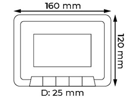 Multitek Multibus Sistem MB45-B 4.3 inç Daire Görüntülü Diafon Ekranı 9G 01 03 0001B