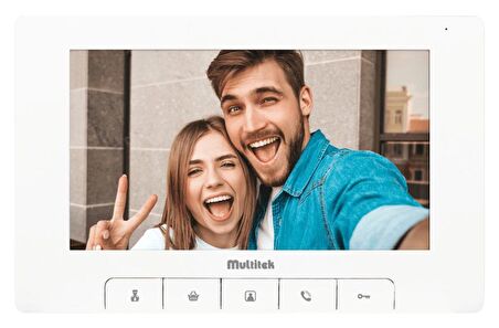 Multitek Multibus Sistem MB74-B 7 inç Daire Görüntülü Diafon Ekranı 9G 01 04 0001B