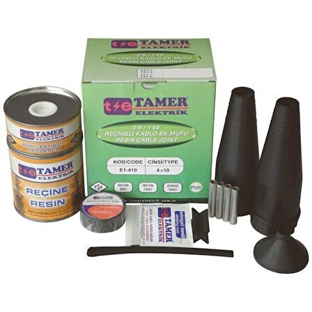 Tamer 3x70+35 Bakır İletkenler İçin Reçineli Kablo Ek Muf E1 37035 