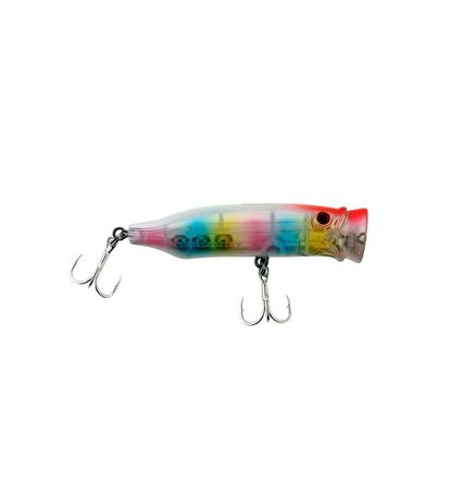 Fujin Salt Popper 70mm 9.5gr Su Üstü Maket Balık 194 Candy Rainbow