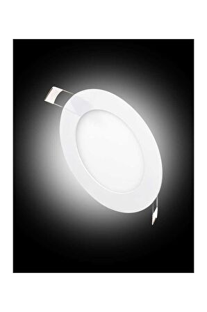 5 Adet 6W 6500K Beyaz Smd Ledli Yuvarlak Slim Panel KDL400