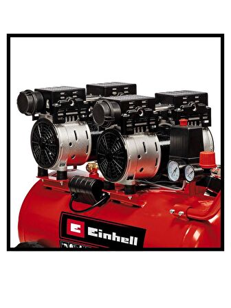  Einhell TE-AC 50 Silent, Sessiz Yağsız Hava Kompresörü 50 Litre 5 Lİ Havalı Set 