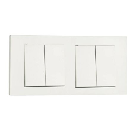 Ovivo Grano Beyaz 2'li Set Komütatör + Komütatör