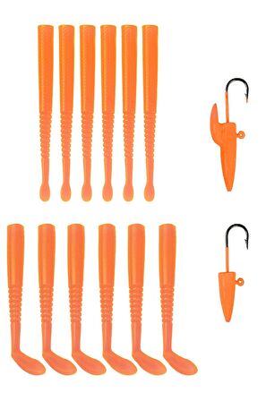 Fujin Micro Sandeel Kit Fluorecent Orange