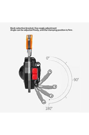 7 Modlu Mini Led Lamba Anahtarlık ve Çakmak Çok Fonksiyonlu USB Şarjlı Kamp İçin Taşınabilir Tam 7 M