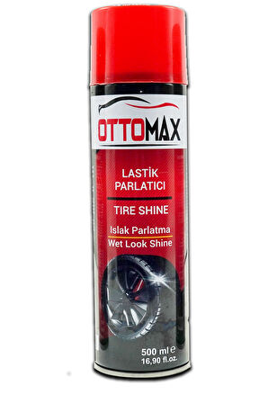 Ottomax Oto Lastik Parlatma Spreyi 500 Ml  Lastik Temizleme Bakım Spreyi