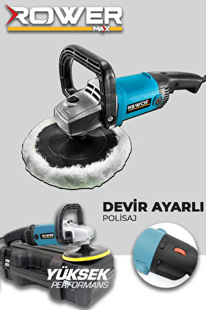 Rowermax Alman Stark 99765VFX 6 Kademe Devir Ayarlı Polisaj Makinesi Zımpara Pasta Cila