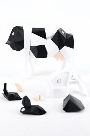 İnek (Cow) Mıknatıslı 3D Yapboz Puzzle Çevre Dostu Eğitici Oyuncak
