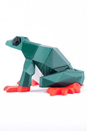Yeşil Kurbağa Mıknatıslı 3D Yapboz Puzzle Çevre Dostu Eğitici Oyuncak