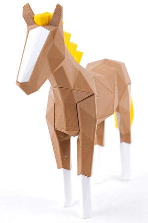 At (Horse) Mıknatıslı 3D Yapboz Puzzle Çevre Dostu Eğitici Oyuncak