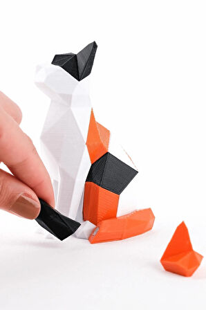 Kedi (Cat) Mıknatıslı 3D Yapboz Puzzle Çevre Dostu Eğitici Oyuncak