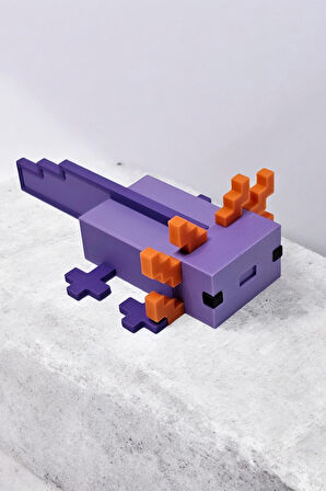 Minecraft Axolotl Aksolotl Figür Dekoratif Obje