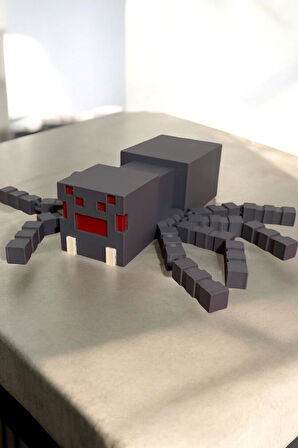 Minecraft Spider Örümcek Figür Dekoratif Obje
