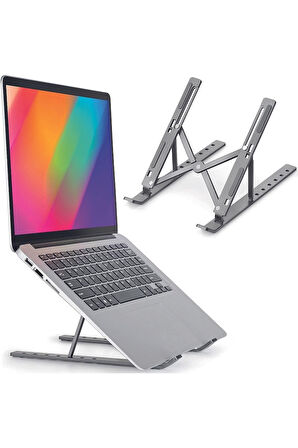 Telefon Notebook Laptop Macbook Yükseltici Stand Ayarlanabilir 1.Sınıf Paslanmaz Aleminyum Alışım