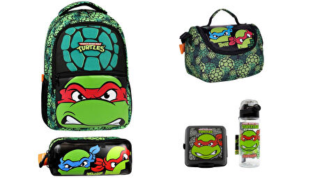 Ninja Turtles  İlkokul Çantası Seti (5 parça)