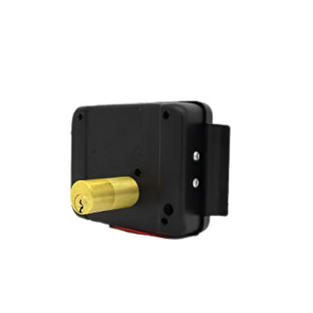 Elektrikli Kapı Otomatiği Butonlu Barelli 50 MM Black