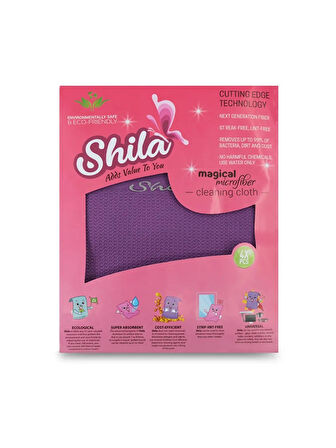 Shila 4'lü Mikrofiber Temizlik Bezi