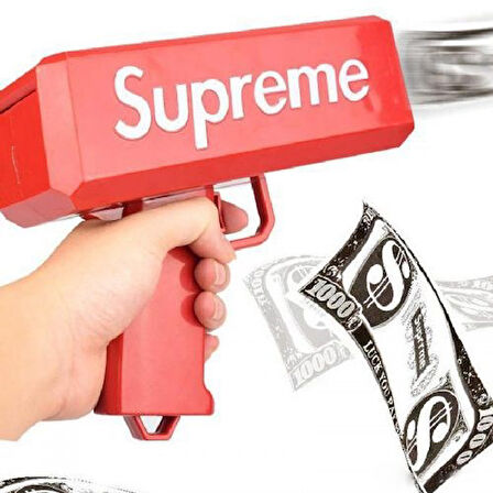 Para Fırlatma Saçma Tabancası Top Supreme Banknot Süper Para Silah Oyuncaklar Parti Oyunu