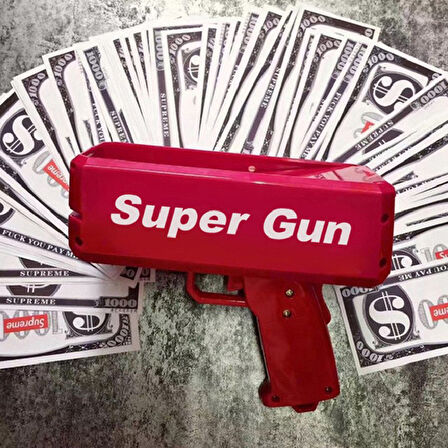 Para Fırlatma Saçma Tabancası Top Supreme Banknot Süper Para Silah Oyuncaklar Parti Oyunu