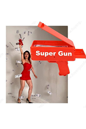 Para Tabancası Dolar Euro Saçma Fışkırtma Makinesi Otomatik Para Tabancası Düğün Parti Eğlence Etkin