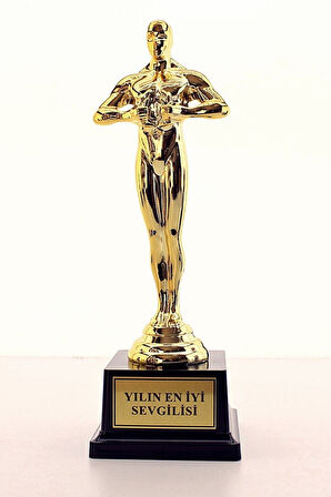 Eşe Sevgiliye Anneye Babaya Yılın En İyi Sevgilisi Oscarı Ödülü Hediye Büyük Boy