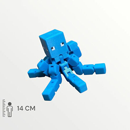 Minecraft Glow Squid Tencatles Parlayan Mürekkep Balığı