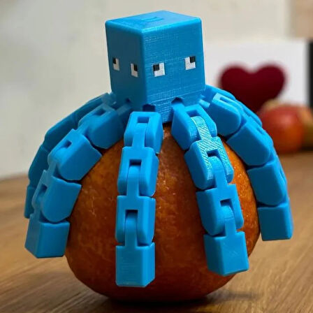 Minecraft Glow Squid Tencatles Parlayan Mürekkep Balığı