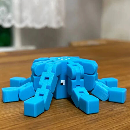 Minecraft Glow Squid Tencatles Parlayan Mürekkep Balığı