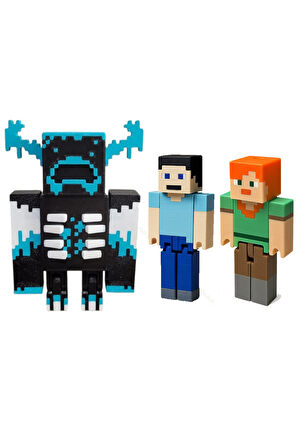 Minecraft Deep Dark Seti Warden Steve Alex 