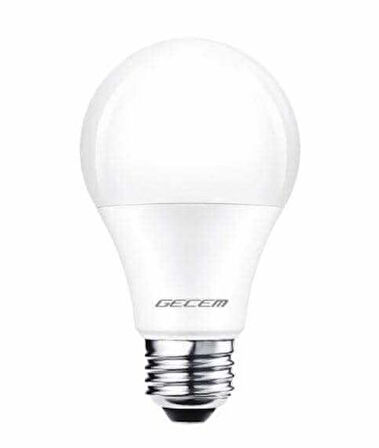 1 Adet Gecem 9W Led Ampul E27 Duy 6500K - Beyaz Işık