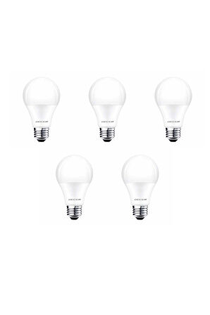 5 Adet Gecem 9W Led Ampul E27 Duy 3000K - Günışığı