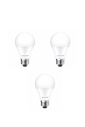 3 Adet Gecem 11W Led Ampul E27 Duy 6500K - Beyaz Işık