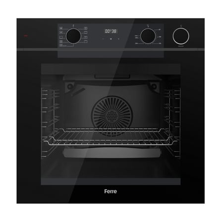 QEP64CS New Steamart&Fryart Serisi Buharlı Siyah Ankastre Fırın (0+9 Fonksiyon)