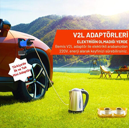 Bemis V2L Tek Çıkışlı Adaptör Hyundai Marka Araçlara Uygundur