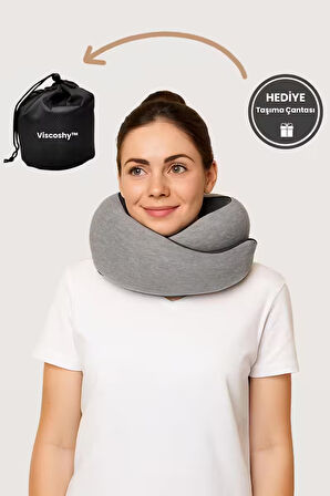 Viscoshy Seyahat Yastığı Gri