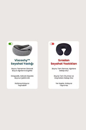 Viscoshy Seyahat Yastığı Pembe