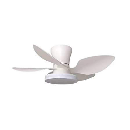 Vanti 30W 28" inç 5 Kanatlı 3 Renk Kumandalı Ledli Dekoratif Tavan Vantilatörü KCF304
