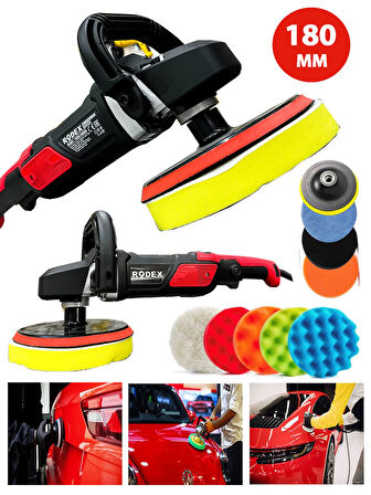 Rowermax Rdx 1200 Watt Profesyonel Detay Pasta Cila Temizlik Seti Polisaj Makinesi