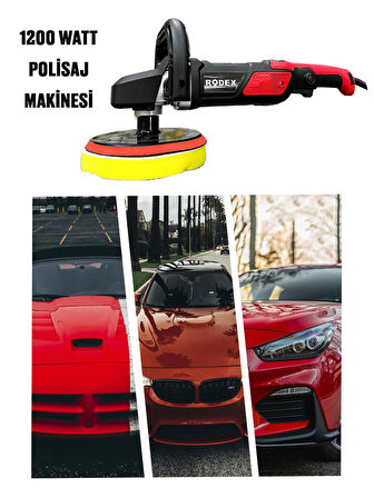 Rowermax Rdx 1200 Watt Profesyonel Detay Pasta Cila Temizlik Seti Polisaj Makinesi