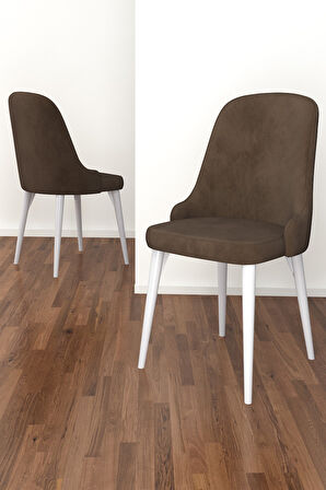 Adel Serisi 90x90 Beyaz MDF Mutfak Masa Takımı 4 Adet Sandalye 