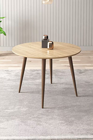 Adel Serisi 90x90 Atlantik Çam MDF Mutfak Masa Takımı 4 Adet Sandalye  