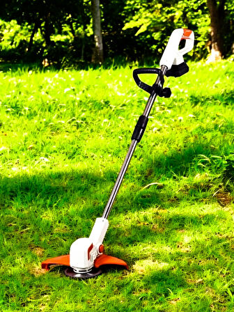 Germany Style Maxstar Pro-S Çift Akülü Şarjlı Kenar Ot Çalı Çim Biçme Kesme Tırpan Makinesi