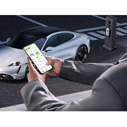 Schoner 22kW Taşınabilir Elektrikli Araç Şarj İstasyonu 5 Metre Tip2 Kablolu Wi-Fi/Bluetooth Mode C