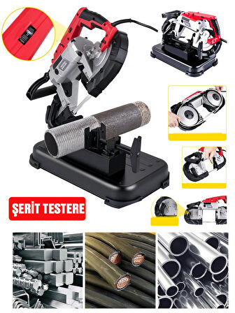 Germany Style Maxstar PRO 39x36x56,5 cm Şerit Testere Demir Kesme Testeresi