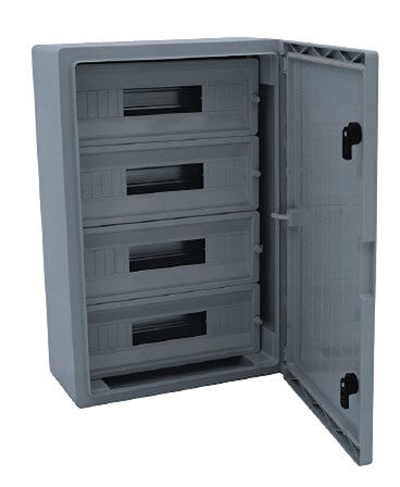 Çetinkaya 50x70x20 ABS Pano 4x22 Opak Kapaklı 88 Otomat Pano ÇP 5106