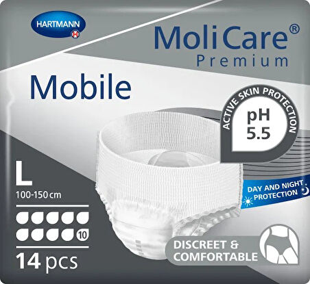 MOLİCARE 10 DAMLA KÜLOT BEZ BÜYÜK BOY LARGE 14 LÜ*4 PAKET